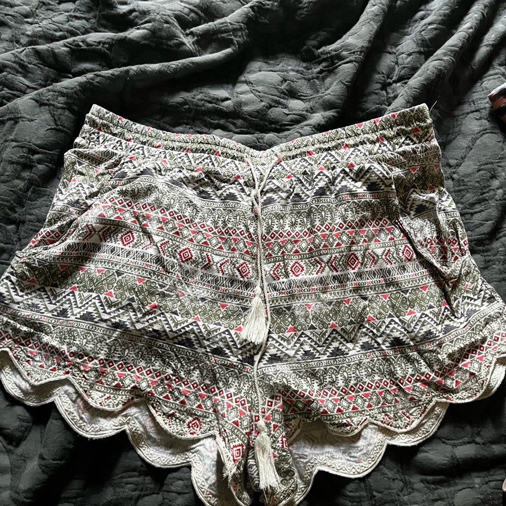 Aztec print aero shorts